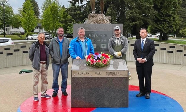 버나비 시 평화의 사도 보수 작업 진행