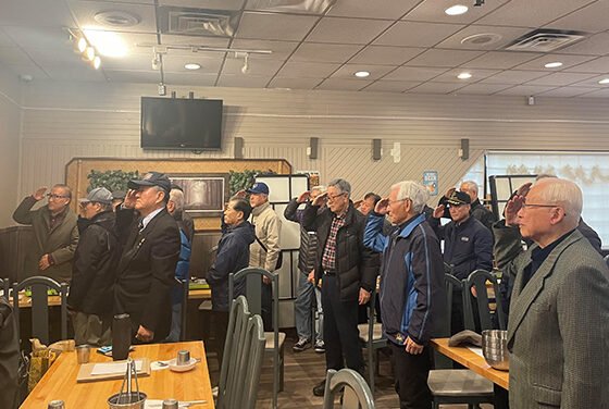 월남참전유공자회 신년 월례 행사 진행